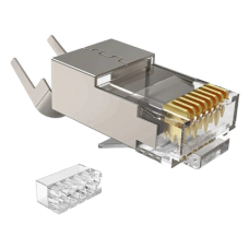 Конектор зі вставкою Kingda RJ45 STP кат. 6A/8, 50μ, 1.45 мм