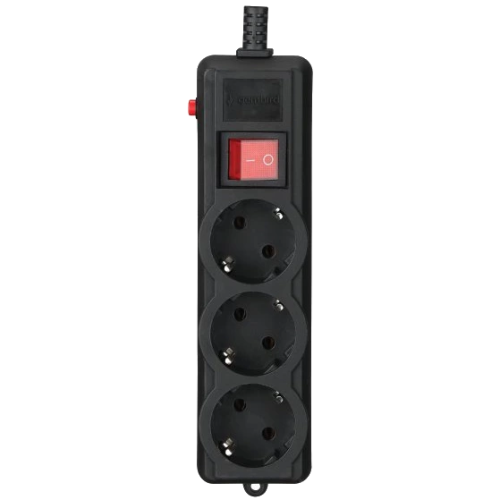 Мережевий фільтр 3 м кабель 3 розетки Gembird SPG3-G-10B-PRO