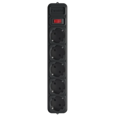 Мережевий фільтр для ДБЖ (UPS) 1.8 м кабель 5 розеток Gembird SPG5-X-6B