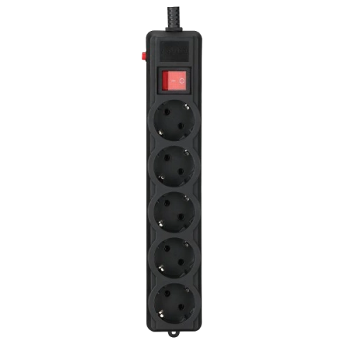 Мережевий фільтр 1.8 м кабель 5 розеток Gembird SPG5-G-6B-PRO