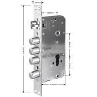 Врізна частина SEVEN LOCK 6068R (Round)