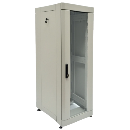 Шафа 610х865 мм посилена сіра 19" 42U