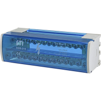 Блок розподільчий 2p, L+PE/N, 125A (15 виходів) ЕТІ EDB-215