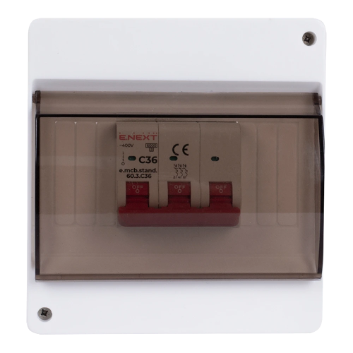 Корпус пластиковий 6-модульний навісний Enext e.plbox.stand.n.06k