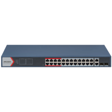 Комутатор 26 портів керований Hikvision DS-3E1326P-EI(B) POE