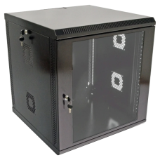 Шафа акрилове скло чорна 19"12U, 600х600х640 мм