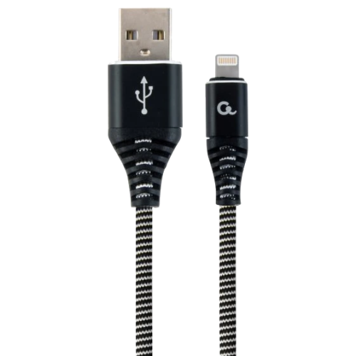 Кабель Cablexpert CC-USB2B-AMLM-2M-BW USB 2.0/Lightning 2м