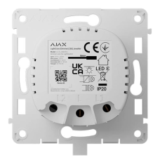 Бездротовий розумний сенсорний димерний вимикач світла Ajax LightCore (Dimmer) [55] (8EU) ASP white