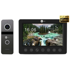 Комплект відеодомофону Neolight NeoKIT FHD Pro B/GRAPHITE (KAPPA + HD + SOLO FHD)