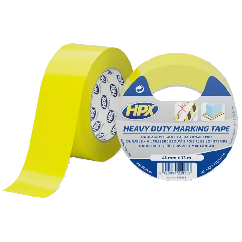 Стрічка для розмітки HPX TY5033 HEAVY DUTY 48мм х 33м