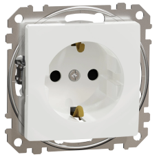 Розетка Schneider Electric Sedna Design & Elements SDD111022 з заземлення та шторками