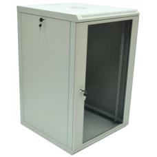 Шафа 19"18U 600x600x907 акрилове скло сіра