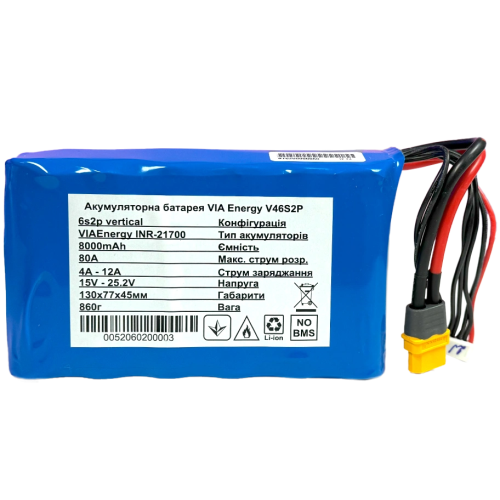 Акумуляторна батарея літієва VIA Energy V46S2P