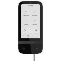 Superior KeyPad TouchScreen white Fibra Клавіатура дротова сенсорна Ajax