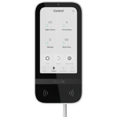 Superior KeyPad TouchScreen white Fibra Клавіатура дротова сенсорна Ajax
