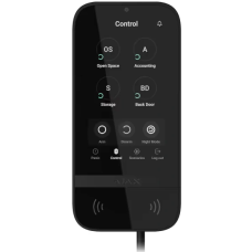 Superior KeyPad TouchScreen black Fibra Клавіатура дротова сенсорна Ajax