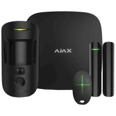 Комплект Ajax StarterKit Cam Plus HDR (8EU) UA black охоронної сигналізації