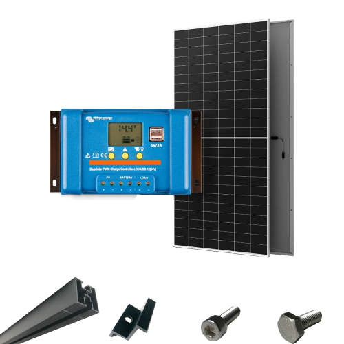 Система автономного живлення однофазна Victron Energy BlueSolar PWM + AIKO G645-MCH72Dw