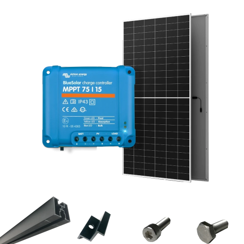 Система автономного живлення однофазна Victron Energy BlueSolar MPPT 75/15 + AIKO G645-MCH72Dw