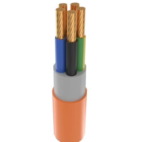 Кабель Мега-Кабель HXH-FE180/Е90-O 5х4 RE-0.6/1 kV(бухта 100 м)(NKK)