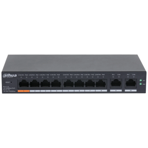 Комутатор 10 портів керований Dahua DH-CS4010-8ET-60 PoE