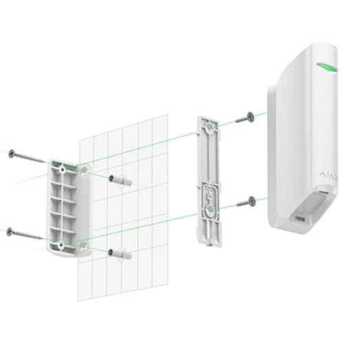Кріпильна панель Ajax Smartbracket MotionProtect Curtain white
