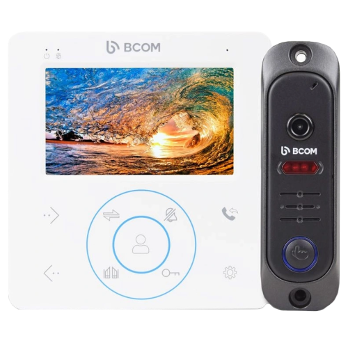 Комплект відеодомофона BCOM BD-480 White Kit