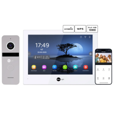 Комплект відеодомофону Neolight ALPHA Hybrid + SOLO FHD Silver