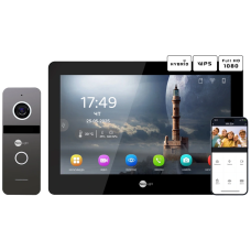Комплект відеодомофону Neolight MEZZO Hybrid Black + SOLO FHD Graphite