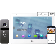 Комплект відеодомофону Neolight MEZZO Hybrid + SOLO FHD Graphite