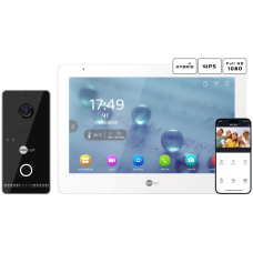Комплект відеодомофону Neolight MEZZO Hybrid + OPTIMA IPW Black