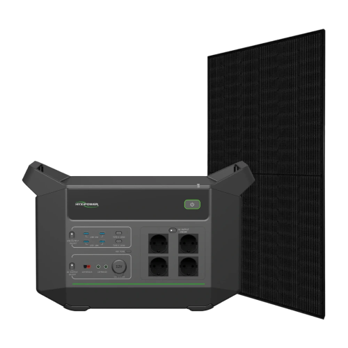 Система автономного живлення однофазна HYXiPower HYX-EA2500 + Canadian Solar CS6R-395MS Full Black
