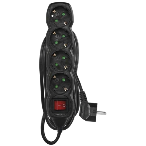 Мережевий подовжувач EMOS PC1425R 4 розетки 5 м