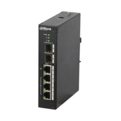 Комутатор 4 порти керований Dahua DH-PFS4206-4P-120 POE