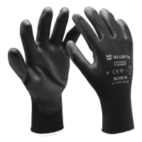 Рукавиці монтажні Wurth Black PU р.9