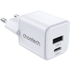 Адаптер Choetech PD5012 mini White PD30W GAN A+C