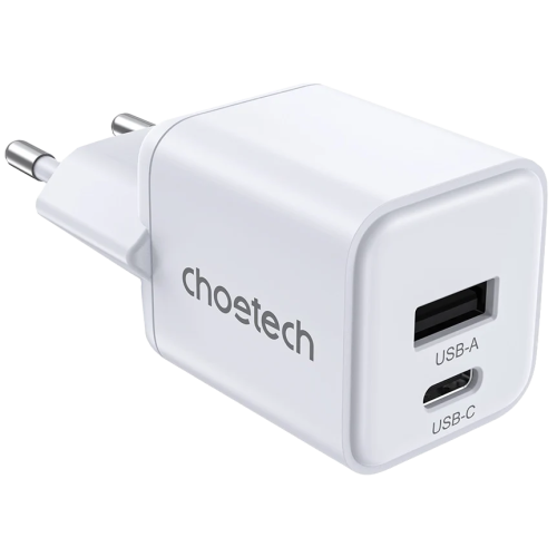 Адаптер Choetech PD5012 mini White PD30W GAN A+C