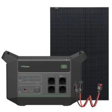 Система автономного живлення однофазна HYXiPower HYX-EA2000 + Risen Solar RSM40-8-400MB Full Black