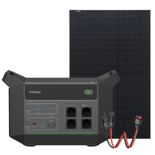 Система автономного живлення однофазна HYXiPower HYX-EA2000 + Risen Solar RSM40-8-400MB Full Black