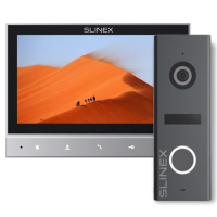 Комплект відеодомофон + панель виклику Slinex SK 7 Cloud (Slinex SK 7 Cloud grey + ML-17HD graphite)