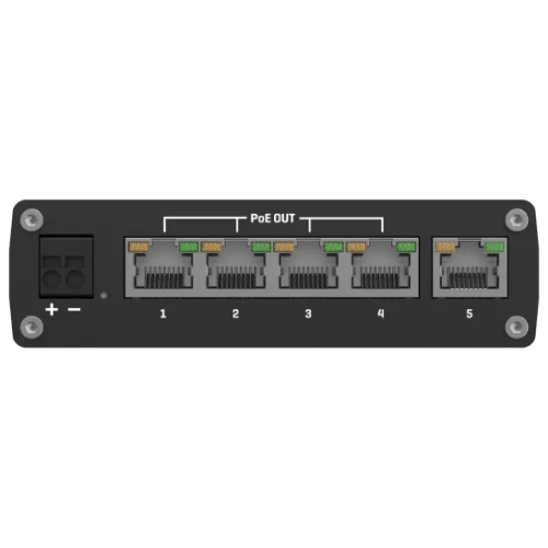 Комутатор 5 портів некерований Teltonika TSW101 POE+ для використання в транспорті