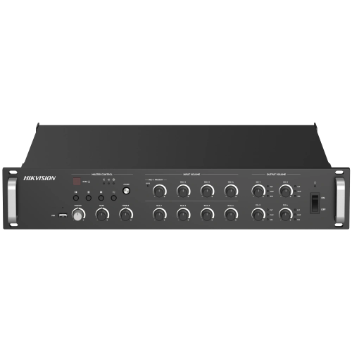 Мережевий підсилювач Hikvision DS-QAZ1A1000G1-VB4 1000 Вт на 4 зони