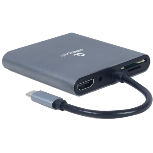Док станція Cablexpert A-CM-COMBO6-01 USB-C 6-в-1
