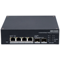 Комутатор 4 порти керований Hikvision DS-3T1506HP-EI-UPS PoE