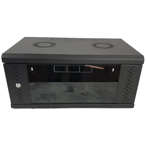 Шафа EServer 4U 600х350х284, скло, чорна