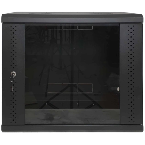 Шафа EServer 9U 600х350х503 скло, чорна