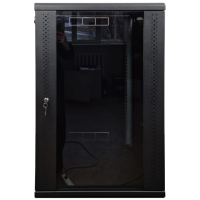Шафа EServer 21U 600х600х1036 скло, чорна