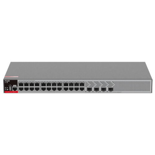 Комутатор 28 портів керований Ruijie RG-S2915-24GT4MS-P-L PoE+ Layer 2+