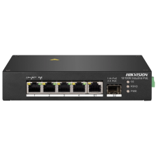 Комутатор 4 порти некерований Hikvision DS-3T0306HP без БЖ
