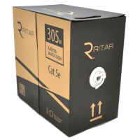 Кабель Ritar зовнішній КНП UTP (4*2*0.51) 4p 24 AWG (305м) ПВХ + ПЕ